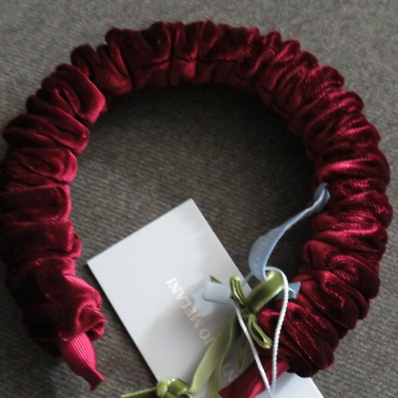 Antonio Melani Nicola Bathie Wine Velvet Alexandra Headband NWT